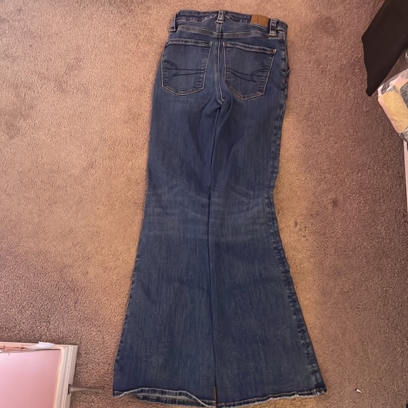 BLUE BOOT CUT JEANS - Picture 2 of 2